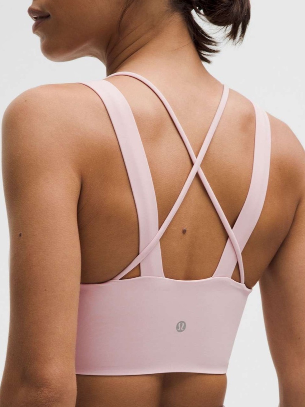 Lululemon NWOT Like a Cloud Longline Bra *Light Support, D/DD Cup Pink Haze